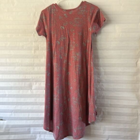 Lularoe Red/Gray Simply Comfortable Crew Neck Dress Size XXS – Casual - Picture 2 of 6